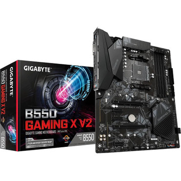 Gigabyte Ultra Durable B550 GAMING X V2 Desktop Motherboard - AMD B550 Chipset - Socket AM4 - ATX - Ryzen 3, Ryzen 5, Ryzen 7, Ryzen 3 (B550 GAMING X V2)