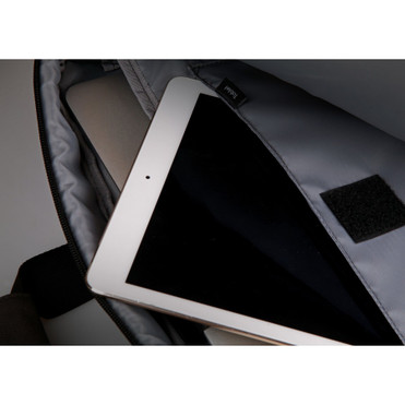 CODi Terra 100% Recycled Grey 15.6" Briefcase Hybrid with Antimicrobial Coating - Bacterial Resistant, Rain Resistant - 600D Polyester (TER305-10)