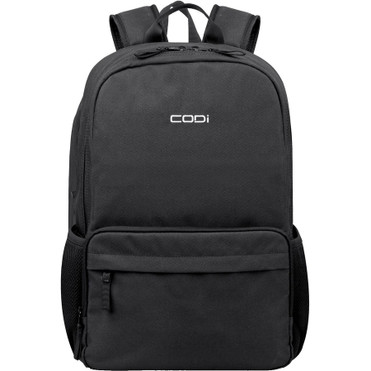 CODi Terra 100% Recycled Grey 15.6" Backpack with Antimicrobial Coating - Bacterial Resistant, Water Resistant - 600D Polyester Body - (Fleet Network)