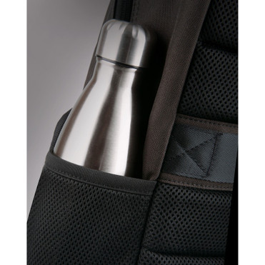 CODi Terra 100% Recycled Grey 15.6" Backpack with Antimicrobial Coating - Bacterial Resistant, Water Resistant - 600D Polyester Body - (TER705-10)