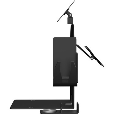 CTA Digital VESA Dual Plate POS Station with Printer Stand, Magnetic Scanner Holder, Card Reader Holder - 75 x 75, 100 x 100 - VESA - (PAD-CHKS2)