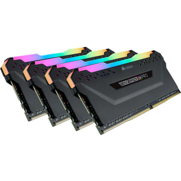 Corsair Vengeance RGB Pro 32GB (4 x 8GB) DDR4 DRAM 3600MHz C16 Memory Kit - Black - For Motherboard, Desktop PC - 32 GB (4 x 8GB) - - (Fleet Network)