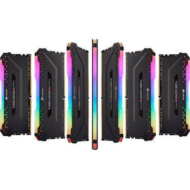 Corsair Vengeance RGB Pro 32GB (4 x 8GB) DDR4 DRAM 3600MHz C16 Memory Kit - Black - For Motherboard, Desktop PC - 32 GB (4 x 8GB) - - (CMW32GX4M4D3600C16)