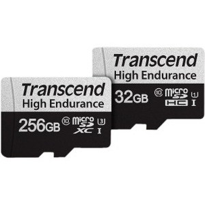 Transcend High Endurance 350V 32 GB Class 10/UHS-I (U1) microSDHC - 95 MB/s Read - 40 MB/s Write (Fleet Network)