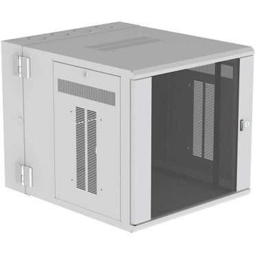 Panduit Wall Mount Cabinet, 12RU, 30" Depth, Windowed Door, White - For Networking - 12U Rack Height - Wall Mountable Enclosed Cabinet (Fleet Network)