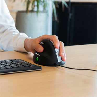 R-Go HE ergonomic mouse - large, left, wireless (RGOHELELA)