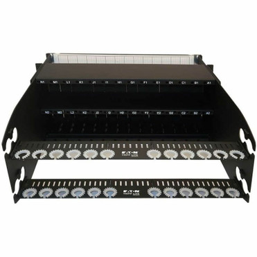 Tripp Lite series Enclosure for 28 High-Density Fiber Cassettes, 4U - x 16.89" (429 mm) Depth - Black, Silver - Steel, Plastic (N482-04U)