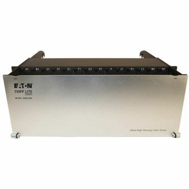 Tripp Lite series Enclosure for 28 High-Density Fiber Cassettes, 4U - x 16.89" (429 mm) Depth - Black, Silver - Steel, Plastic (N482-04U)