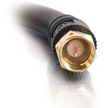 C2G Value Series F-Type Coaxial Video Cable - F Connector Male - F Connector Male - 3.66m - Black (Fleet Network)