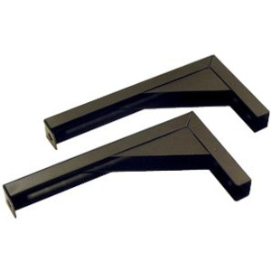 Elite Screens ZVMAXLB12-B 12" Extended Wall/Ceiling L Brackets - Black (Fleet Network)