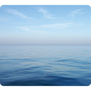 Fellowes Recycled Mouse Pad - Blue Ocean - Blue Ocean - 8" (203.20 mm) Height x 9" (228.60 mm) Width x 60 mil (1.52 mm) Depth - - - - (Fleet Network)