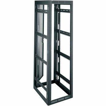 Middle Atlantic WRK Series 44RU Rack with Rear Door - 27.6in Depth, 24.5in Width - 44U Rack Height - Black (Fleet Network)