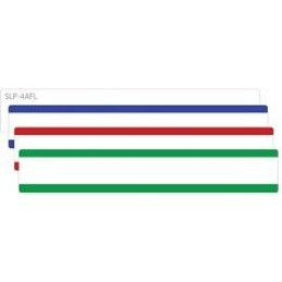 Seiko SmartLabel SLP-4AFL File Folder Label - 0.56" Width x 3.43" Length - 130/Roll - 0.79" Core - 4 Roll - Yellow, Pink, Blue, Green (SLP-4AFL)