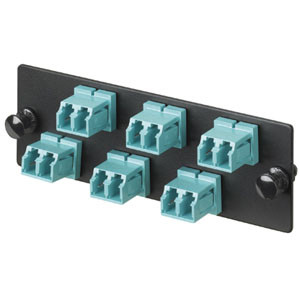 Panduit Opticom 6 Port Fiber Adapter Panel - 6 x LC - 6 Port(s) - 6 x RJ-11 - 6 x (Fleet Network)