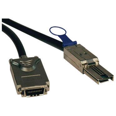Tripp Lite by Eaton S520-02M External SAS Cable - 6.6 ft (2.01 m) SAS Data Transfer Cable - First End: 1 x SFF-8088 Mini-SAS - Male - (Fleet Network)