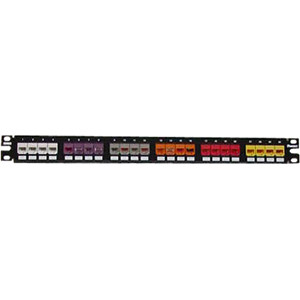 Panduit Mini-Com CPP24FMWBL 24-Port Modular Patch Panel - 24 - 24 Port(s) - 24 x RJ-11 (Fleet Network)