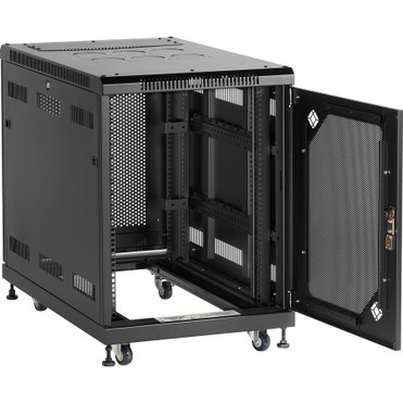 Black Box Select Server - For Server - 15U Rack Height x 19" (482.60 mm) Rack Width - Black - Mesh - 2205 lb (1000171.18 g) Maximum (RM2400A)