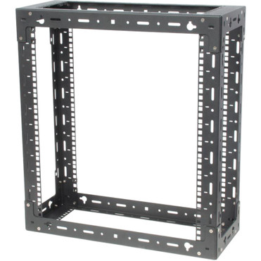 Rack Solutions 119-1781 Wall Mount Rack Frame - 15U Rack Height - Black - 400 lb (181436.95 g) Maximum Weight Capacity (Fleet Network)