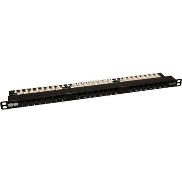 Tripp Lite 24-Port Cat6 Cat5 Patch Panel Rackmount 568A/B 110 Punch down RJ45 0.5URM - 24 x RJ-45, 110 - 24 Port(s) - 24 x RJ-45 - 24 (Fleet Network)