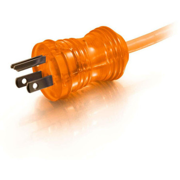 C2G 75ft 16 AWG Hospital Grade Power Extension Cord (NEMA 5-15P to NEMA 5-15R) - Orange - For Computer, Monitor, Printer, Scanner - V (48062)