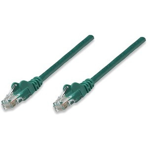 Intellinet Network Patch Cable, Cat6, 7.5m, Green, CCA, U/UTP, PVC, RJ45, Gold Plated Contacts, Snagless, Booted, Lifetime Warranty, - (Fleet Network)