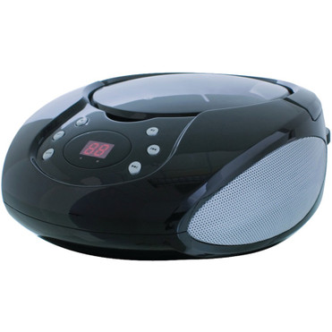 GPX BC112B Radio/CD Player BoomBox - 1 x Disc Integrated - Black LED - CD-DA - 8 Hour Run Time (Fleet Network)