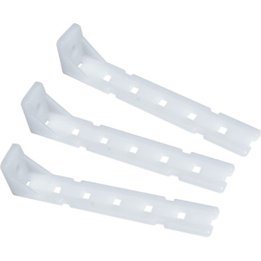 Middle Atlantic Cable Manager Brackets - 6 Piece - Cable Bracket - White - Plastic - 6 Pack (Fleet Network)