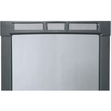 Middle Atlantic Plexi Front Door, 19 RU Racks, Curved - Steel, Plexiglass - Black Powder Coat - 19U Rack Height - 35.98" (913.89 mm) x (Fleet Network)