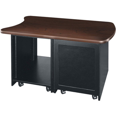 Middle Atlantic D12D-DC Rack Cabinet (Dual Bay) - 12U Rack Height28" (711.20 mm) Rack Depth Enclosed Cabinet - Dark Cherry - Wood, - (Fleet Network)