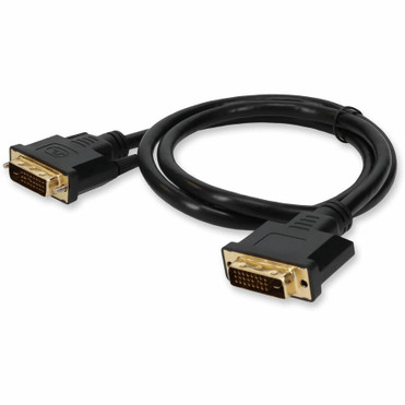 AddOn 10ft DVI-D Dual Link (24+1 pin) Male to DVI-D Dual Link (24+1 pin) Male Black Cable For Resolution Up to 2560x1600 (WQXGA) - 10 (Fleet Network)