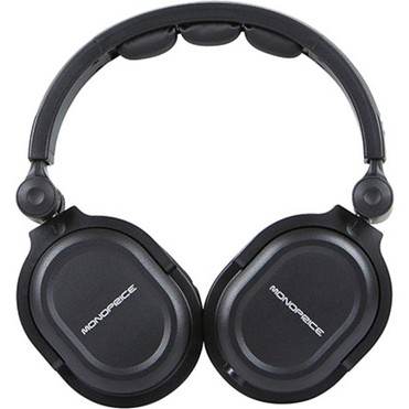 Monoprice Premium Hi-Fi DJ Style Over-the-Ear Pro Headphone - Stereo - Mini-phone (3.5mm) - Wired - 40 Ohm - 20 Hz to 20 kHz - Gold - (8323)