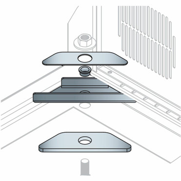 Middle Atlantic Mounting Bracket for Rack - Steel (Fleet Network)