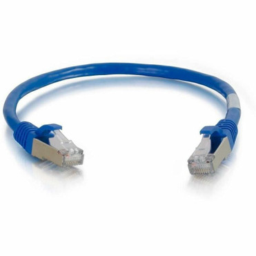 C2G 14ft Cat6a Snagless Shielded STP Ethernet Network Patch Cable - Blue - 14 ft (4.27 m) Category 6a Network Cable for Network Hub, - (00683)