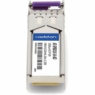 AddOn Allied Telesis AT-SPBD10-14 Compatible TAA 1000Base-BX SFP Transceiver (SMF, 1490nmTx/1310nmRx, 10km, LC, DOM) - For Optical - 1 (AT-SPBD10-14-AO)