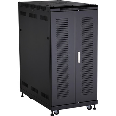 Black Box Select Plus Cabinet with Mesh Front Door, 24U - 24U Rack Height x 21.30" (541.02 mm) Rack Width x 38.50" (977.90 mm) Rack - (Fleet Network)