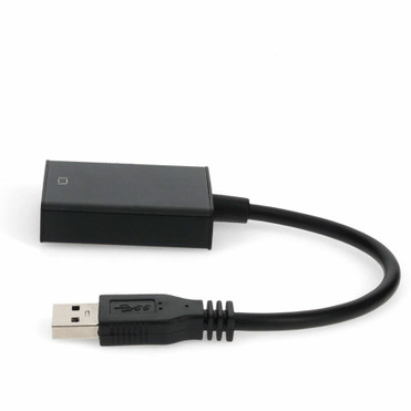 AddOn USB A 3.0 Male to HDMI 1.3 Female Adapter Including 1ft Cable - 1 x USB 3.0 Type A - Male - 1 x HDMI 1.3 Digital Audio/Video - - (USB302HDMI)