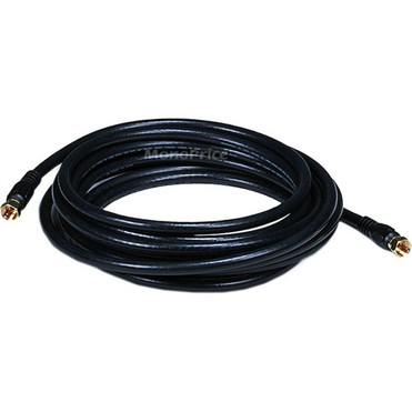 Monoprice Coaxial Antenna Cable - 15 ft Coaxial Antenna Cable for Antenna, TV, Satellite Receiver - First End: 1 x F Connector Antenna (Fleet Network)