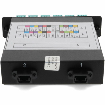 AddOn Cassette for 3-Bay Patch Panel, 2 MPO In, 24 LC Duplex Out, Multi-mode Duplex OM3 - 2 x MPO, 12 x LC Duplex - 14 Port(s) - 12 x (ADD-3BAYC2MP12LCDM3)