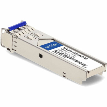 AddOn Cisco Meraki MA-SFP-1GB-LX10 Compatible TAA 1000Base-LX SFP Transceiver (SMF, 1310nm, 10km, LC, DOM) - For Optical Network, Data (MA-SFP-1GB-LX10-AO)