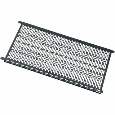 Middle Atlantic Lever Lock Vertical Accessory Plate - 17.1in Height - 10in Width - For Rack, Networking - Rack-mountable - Black Coat (Fleet Network)