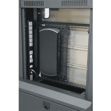 Middle Atlantic Video Cart, 42"-55" Dual Display - 1200 lb (544310.84 g) Capacity - 4" (101.60 mm) Caster Size - Steel - 41.9" mm) x x (VTC-4255D)