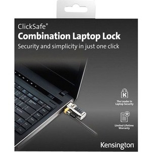 Lenovo Kensington ClickSafe Combination Laptop Lock - 6 ft (1.83 m) Cable - 4-digit - Combination Lock - Gray - For Notebook (Fleet Network)