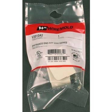 Wiremold 2000 Entrance End Fitting Fitting - End Fitting - Gray - Steel (G2010A2)