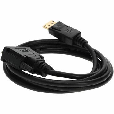 AddOn 5-Pack of 10ft DisplayPort 1.2 Male to DVI-D Dual Link (24+1 pin) Male Black Cables Which Requires DP++ For Resolution Up to - - (DISPLAYPORT2DVI10F-5PK)