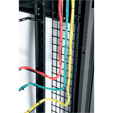 Middle Atlantic Cable Lacing Panel - Cable Lacing Panel - Black - 24U Rack Height - Steel (Fleet Network)