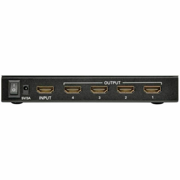 Tripp Lite by Eaton 4-Port 4K HDMI Splitter for Ultra-HD (4Kx2K) Video and Audio - 3840x2160 - 1 x HDMI In - 4 x HDMI Out (B118-004-UHD)