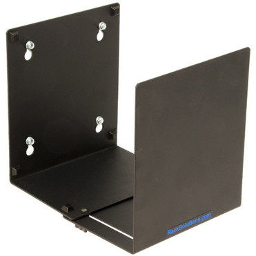 Rack Solutions Wall Mount for UPS, Desktop Computer - Black Powder Coat - 40 lb (18143.69 g) Load Capacity (104-4010)