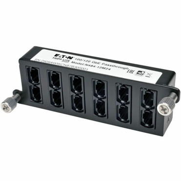 Tripp Lite 100Gb / 120Gb Pass-Through Cassette 12 24-Fiber MTP / MPO - 24 x MTP - 24 Port(s) - 24 x RJ-11 - 24 x MT Port(s) - Black (N484-12M24)