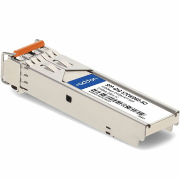 AddOn Alcatel-Lucent Nokia SFP-GIG-57CWD60 Compatible TAA Compliant 1000Base-CWDM SFP Transceiver (SMF, 1570nm, 60km, LC) - For Data - (SFP-GIG-57CWD60-AO)