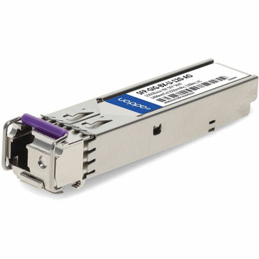 AddOn Alcatel-Lucent Nokia SFP-GIG-BX-U-120 Compatible TAA 1000Base-BX SFP Transceiver (SMF, 1490nmTx/1550nmRx, 120km, LC, DOM) - For (Fleet Network)